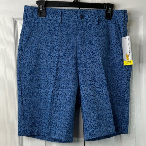 Jack Nicklaus - Golf Shorts Mens 30 Blue 9” Inseam Geometric Leopard Print - Picture 3 of 8